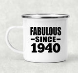 84th Birthday Fabulous Since 1940 - 12oz Camping Mug