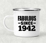 82nd Birthday Fabulous Since 1942 - 12oz Camping Mug