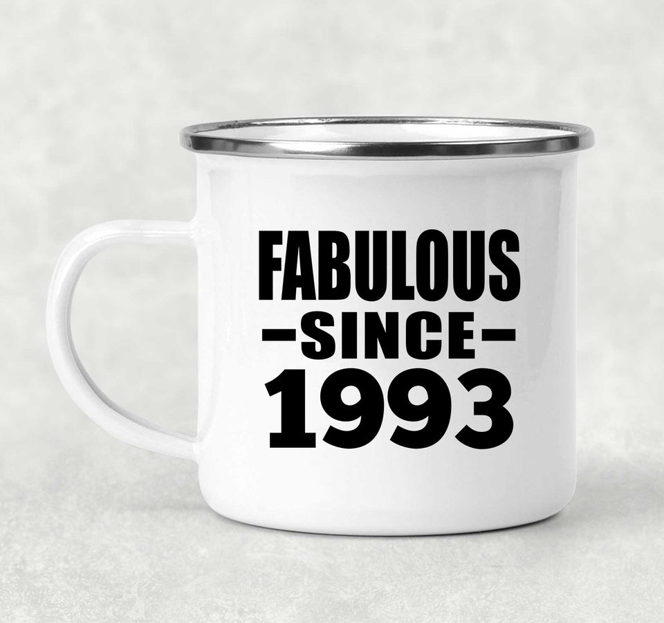 31st Birthday Fabulous Since 1993 - 12oz Camping Mug