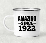102nd Birthday Amazing Since 1922 - 12oz Camping Mug