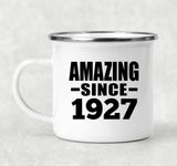97th Birthday Amazing Since 1927 - 12oz Camping Mug