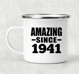 83rd Birthday Amazing Since 1941 - 12oz Camping Mug