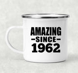62nd Birthday Amazing Since 1962 - 12oz Camping Mug