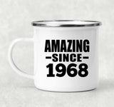 56th Birthday Amazing Since 1968 - 12oz Camping Mug