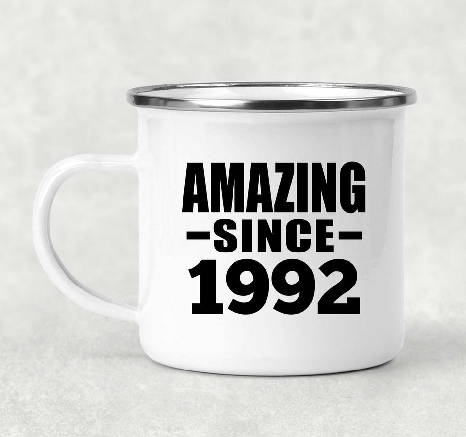 32nd Birthday Amazing Since 1992 - 12oz Camping Mug