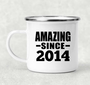 10th Birthday Amazing Since 2014 - 12oz Camping Mug