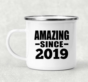5th Birthday Amazing Since 2019 - 12oz Camping Mug