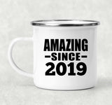 5th Birthday Amazing Since 2019 - 12oz Camping Mug