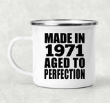53rd Birthday Made In 1971 Aged to Perfection - 12oz Camping Mug