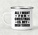 All I Want For Christmas Is My Irish Terrier - 12oz Camping Mug