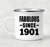 123rd Birthday Fabulous Since 1901 - 12oz Camping Mug