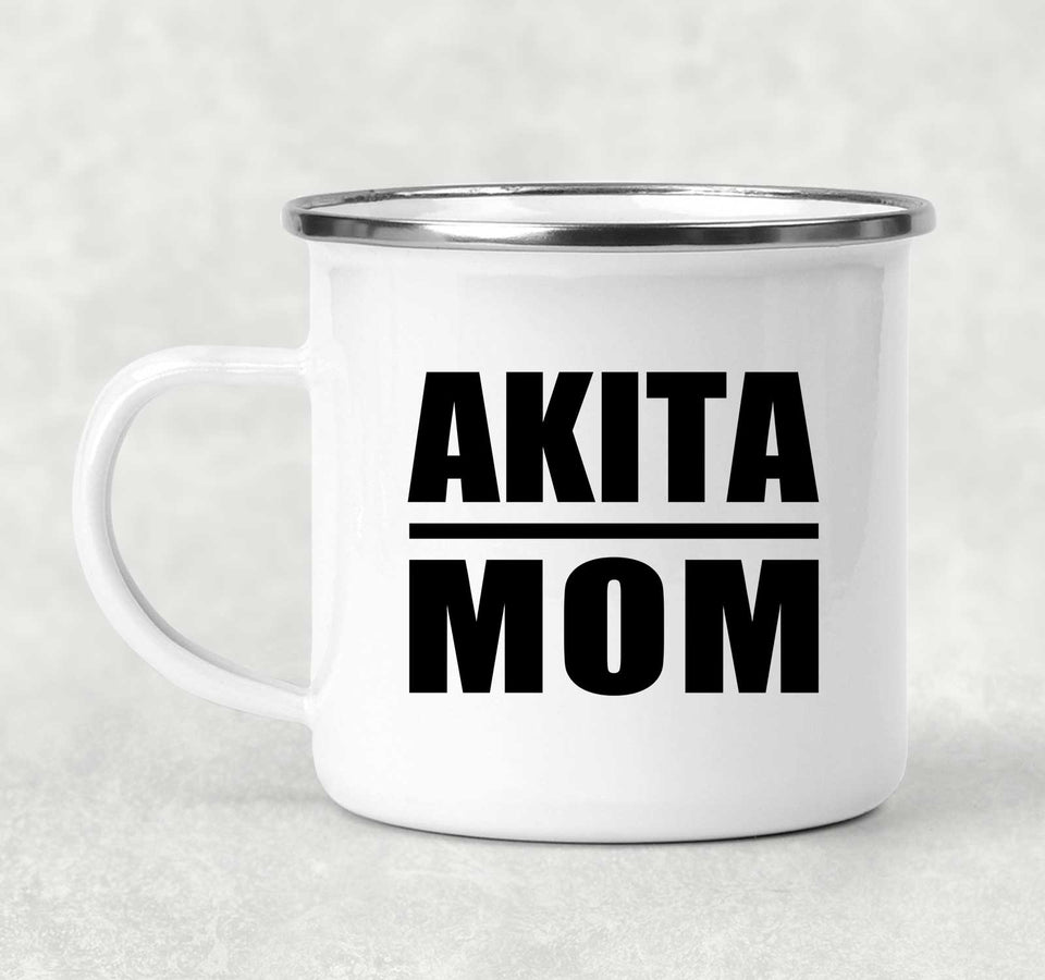 Akita Mom - 12oz Camping Mug
