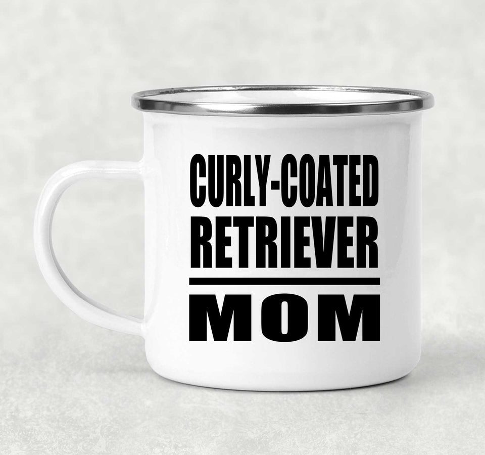 Curly-Coated Retriever Mom - 12oz Camping Mug
