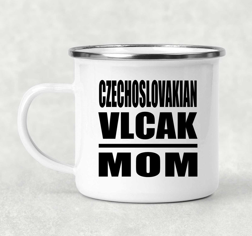 Czechoslovakian Vlcak Mom - 12oz Camping Mug