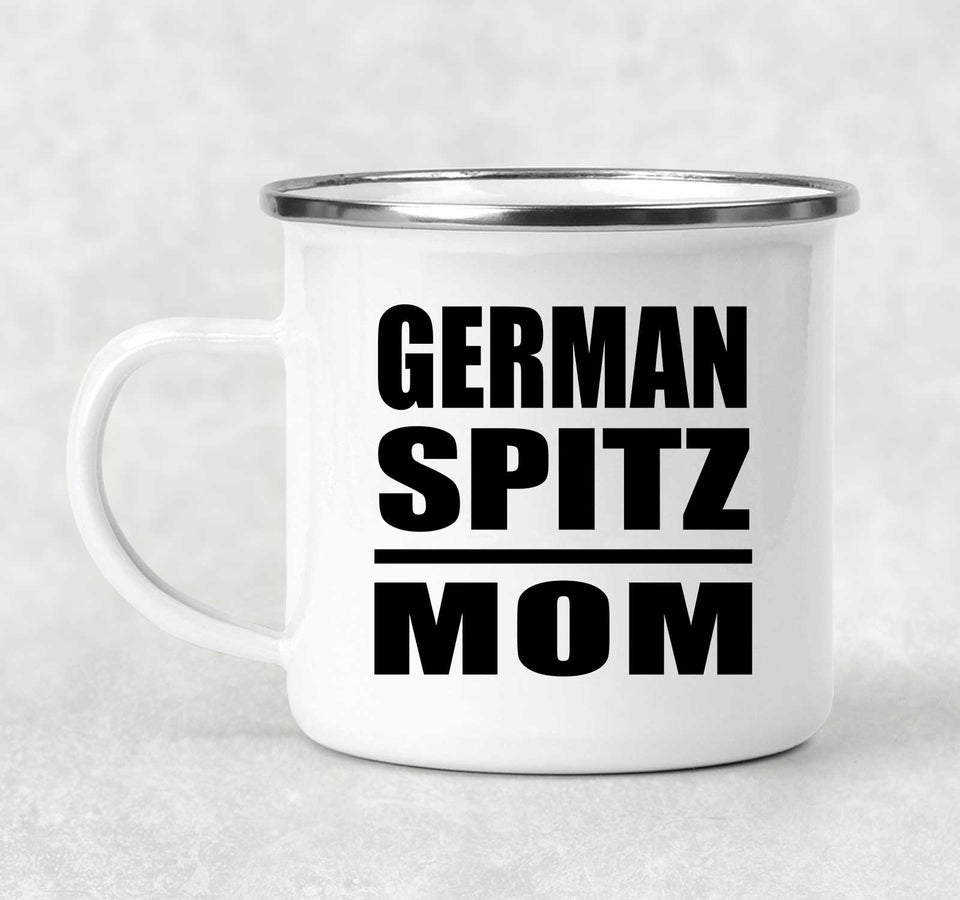 German Spitz Mom - 12oz Camping Mug