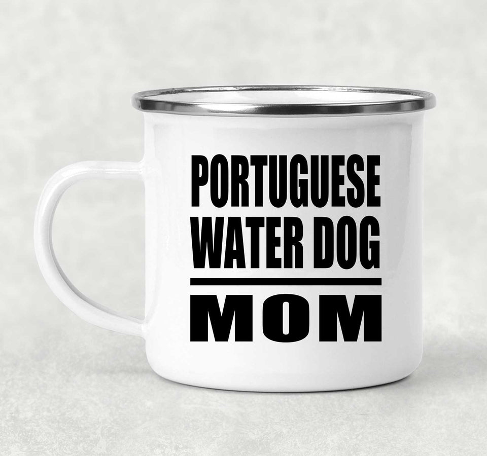 Portuguese Water Dog Mom - 12oz Camping Mug