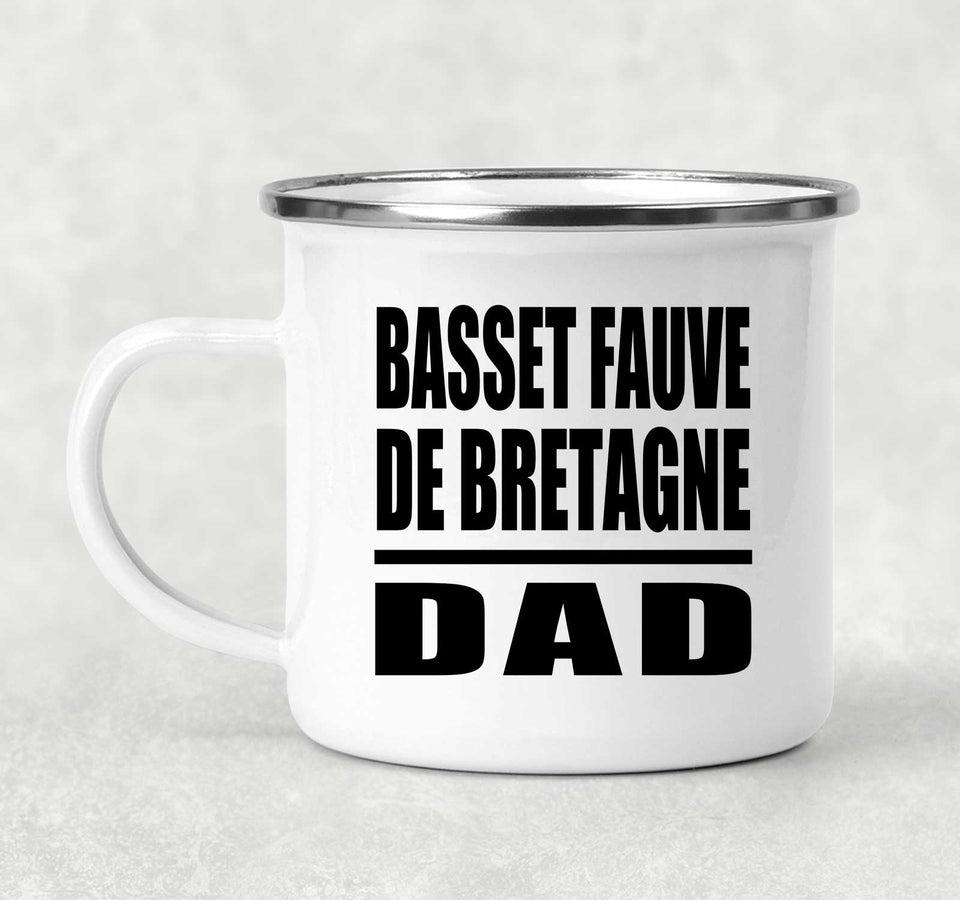 Basset Fauve De Bretagne Dad - 12oz Camping Mug