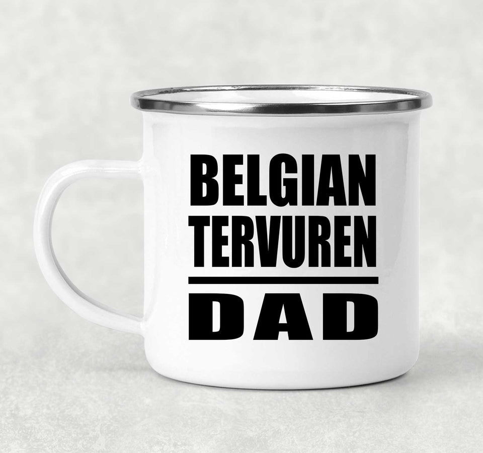 Belgian Tervuren Dad - 12oz Camping Mug