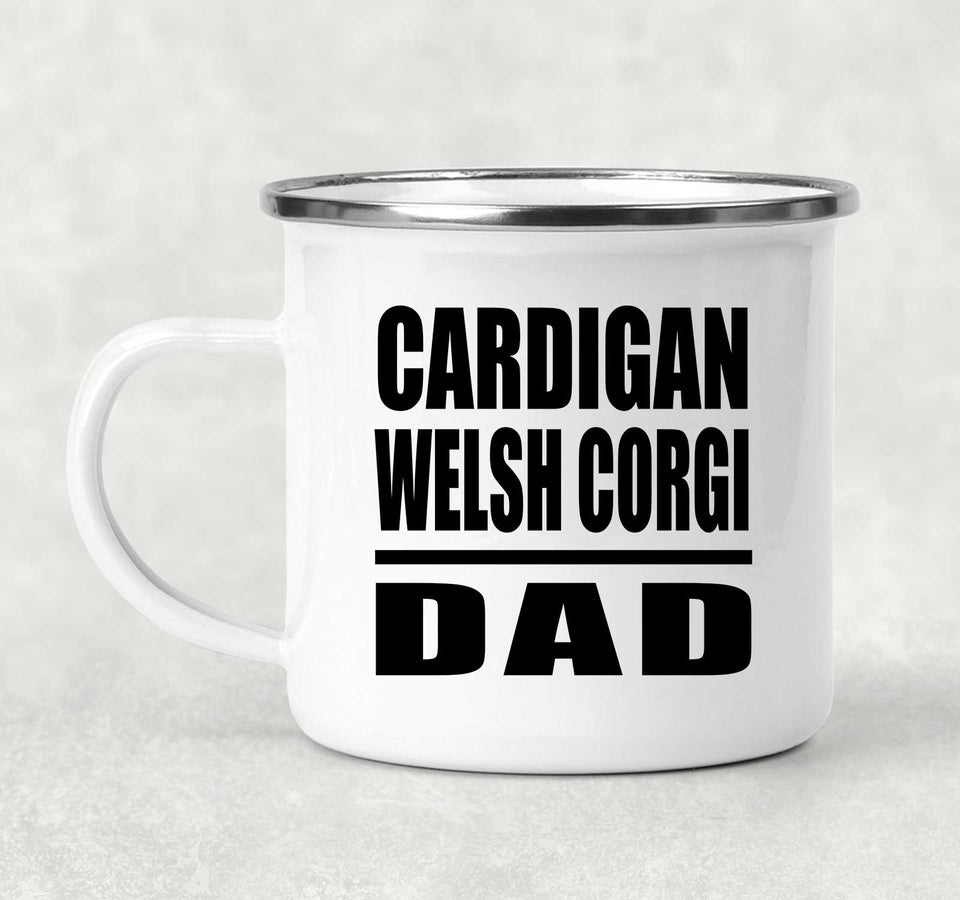 Cardigan Welsh Corgi Dad - 12oz Camping Mug
