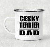 Cesky Terrier Dad - 12oz Camping Mug