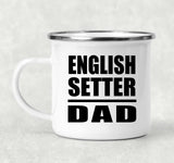 English Setter Dad - 12oz Camping Mug