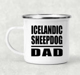 Icelandic Sheepdog Dad - 12oz Camping Mug