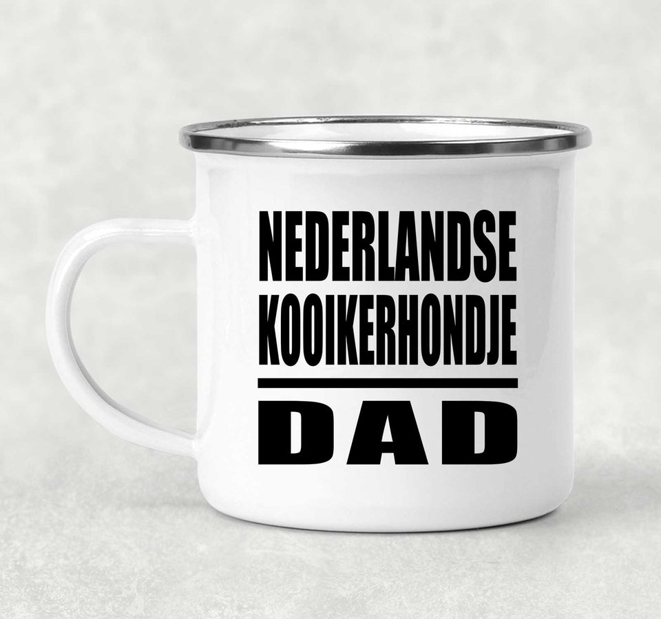 Nederlandse Kooikerhondje Dad - 12oz Camping Mug