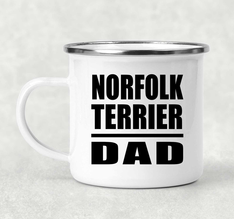 Norfolk Terrier Dad - 12oz Camping Mug