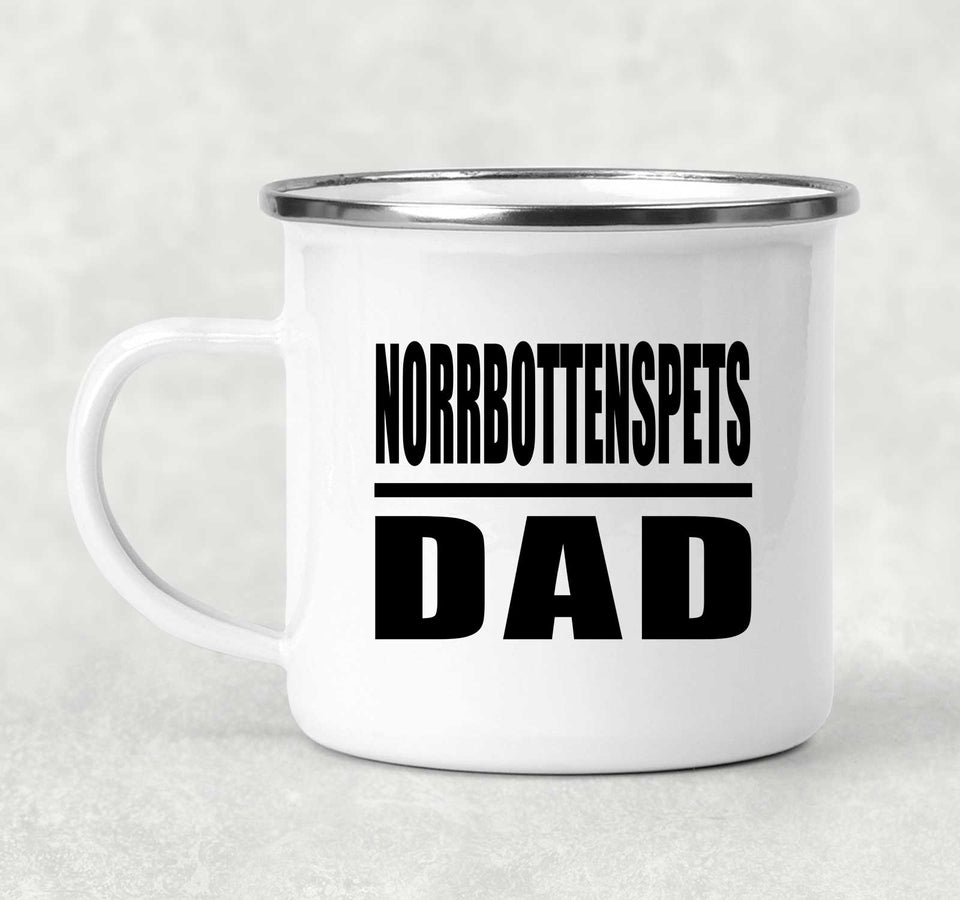 Norrbottenspets Dad - 12oz Camping Mug