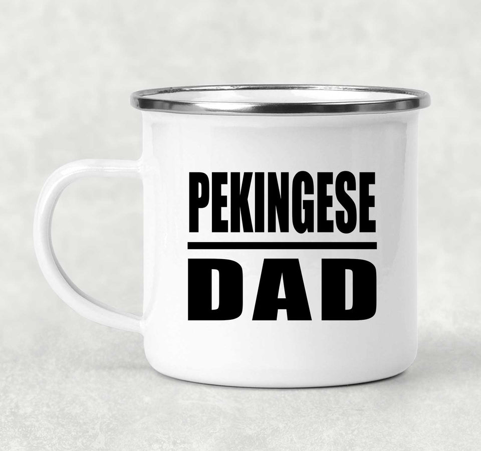 Pekingese Dad - 12oz Camping Mug