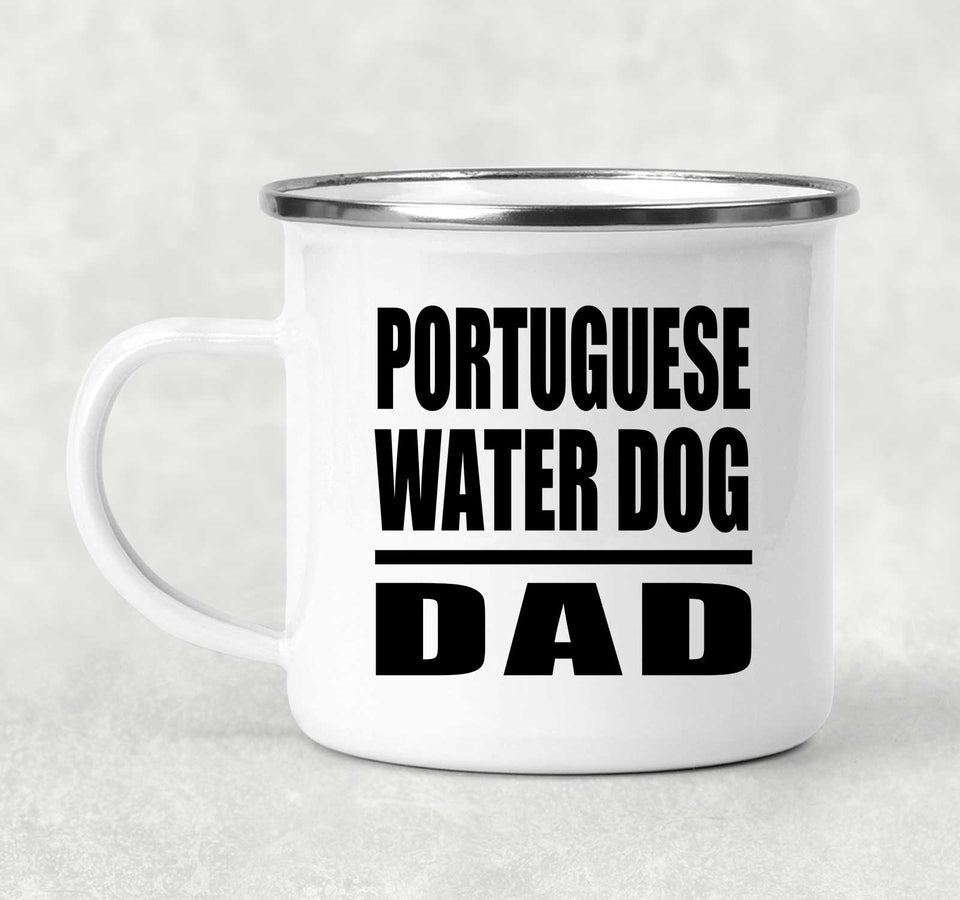 Portuguese Water Dog Dad - 12oz Camping Mug