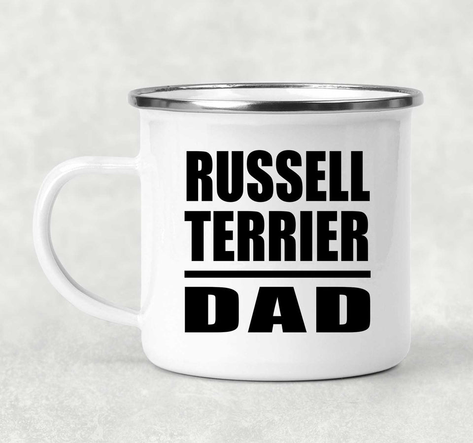 Russell Terrier Dad - 12oz Camping Mug