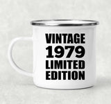 45th Birthday Vintage 1979 Limited Edition - 12oz Camping Mug