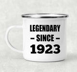 101st Birthday Legendary Since 1923 - 12oz Camping Mug