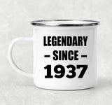 87th Birthday Legendary Since 1937 - 12oz Camping Mug