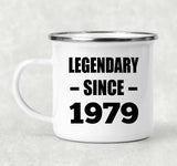 45th Birthday Legendary Since 1979 - 12oz Camping Mug