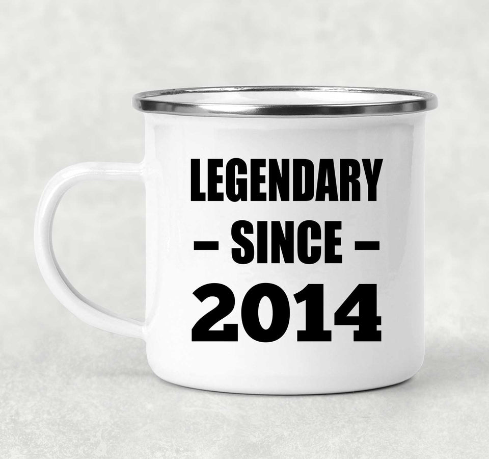 10th Birthday Legendary Since 2014 - 12oz Camping Mug