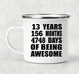 13th Birthday 13 Years 156 Months 4748 Days Of Awesome - 12oz Camping Mug