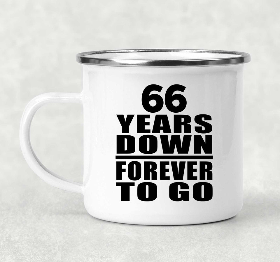 66th Anniversary 66 Years Down Forever to Go - 12oz Camping Mug