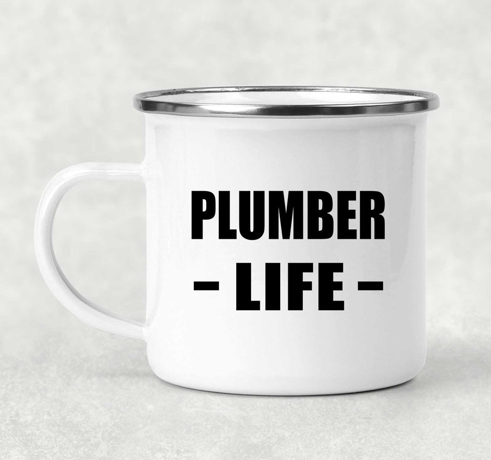 Plumber Life - 12oz Camping Mug