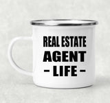 Real Estate Agent Life - 12oz Camping Mug