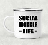Social Worker Life - 12oz Camping Mug