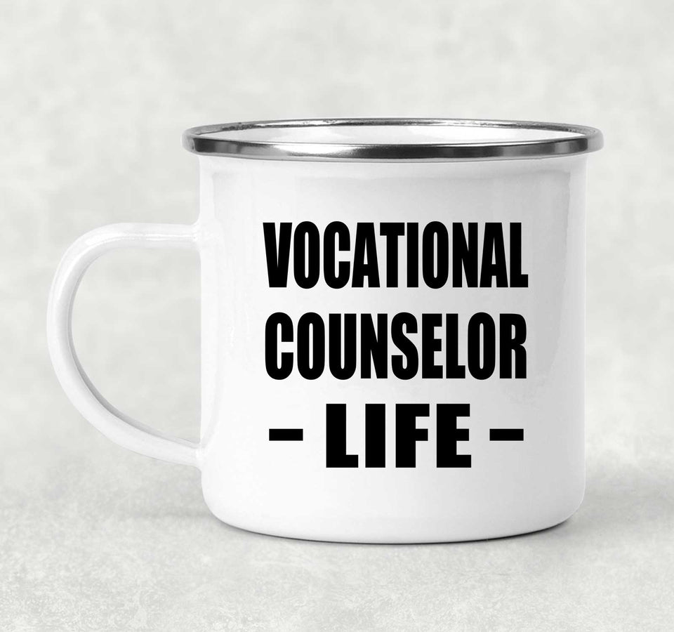 Vocational Counselor Life - 12oz Camping Mug