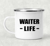 Waiter Life - 12oz Camping Mug