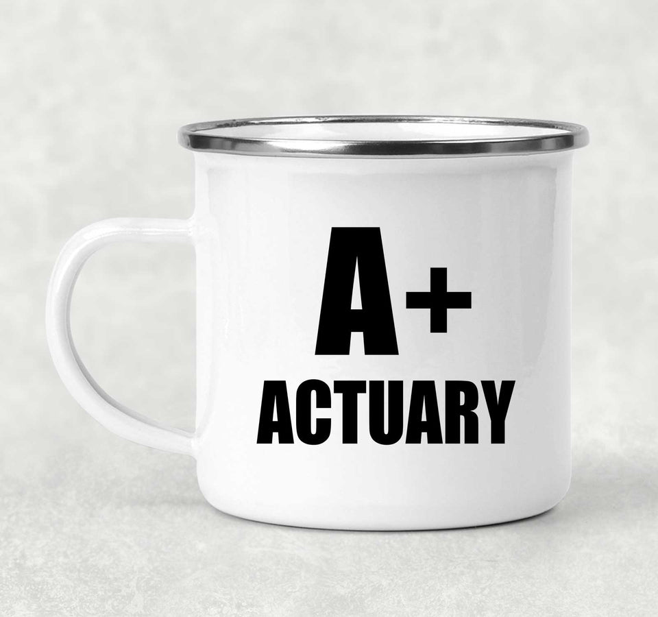 A+ Actuary - 12oz Camping Mug