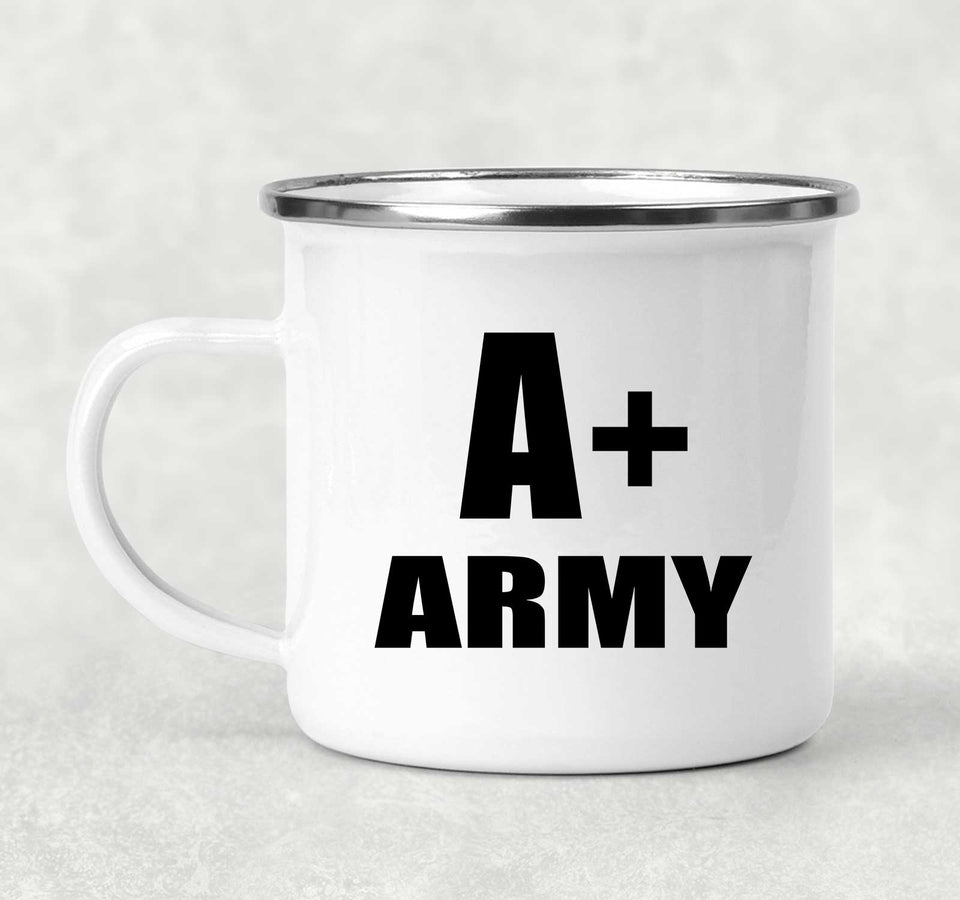A+ Army - 12oz Camping Mug
