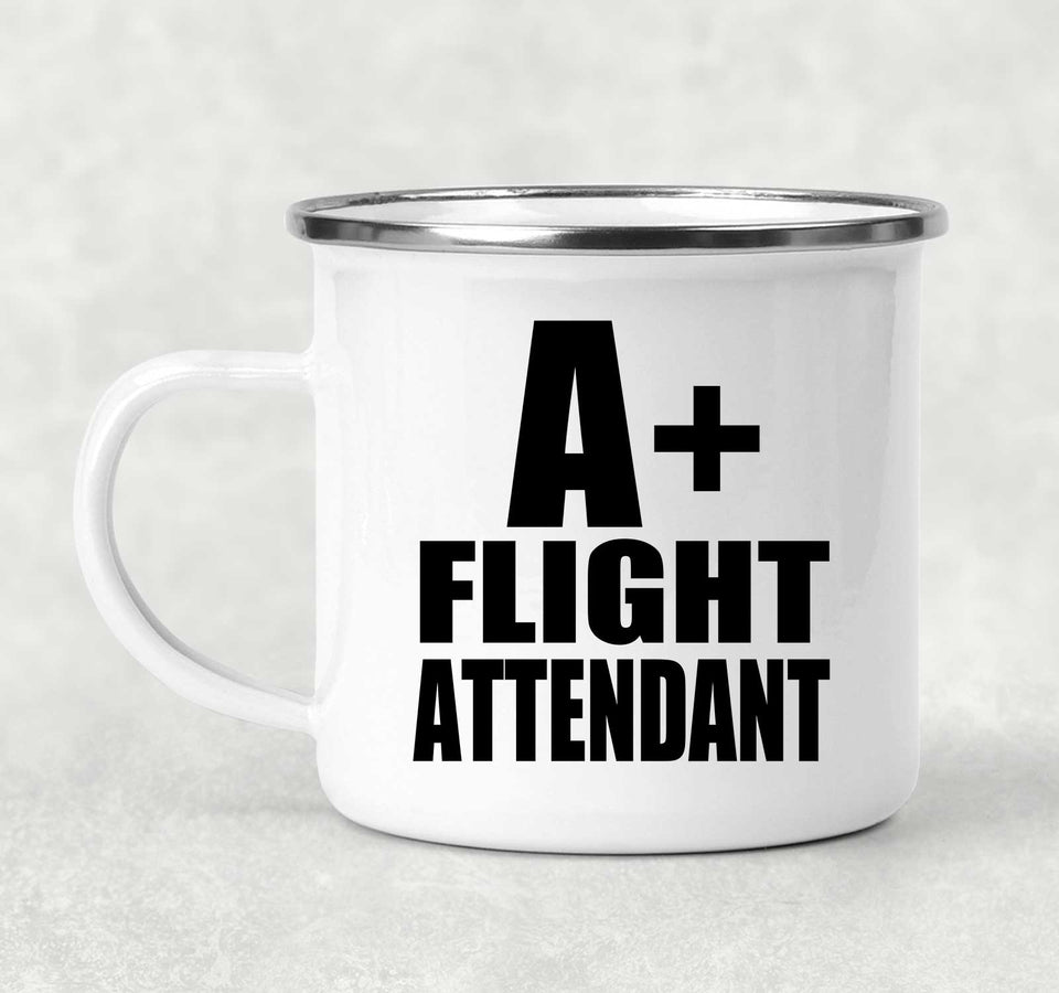A+ Flight Attendant - 12oz Camping Mug