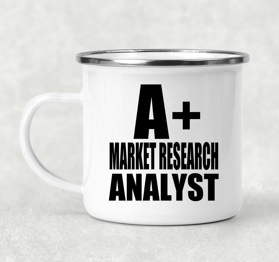 A+ Market Research Analyst - 12oz Camping Mug