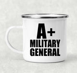 A+ Military General - 12oz Camping Mug
