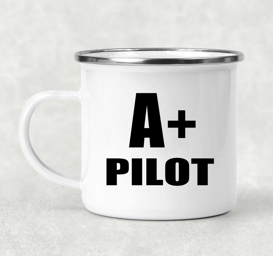 A+ Pilot - 12oz Camping Mug